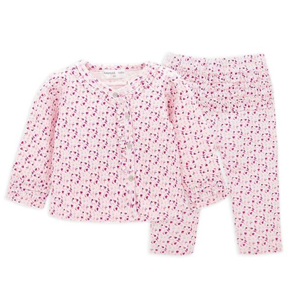 

мода младенческого набора одежды цветочной печатный 2pcs baby girl с длинным рукавом tshirt набор зимних новорожденным baby girl одежда roup, White