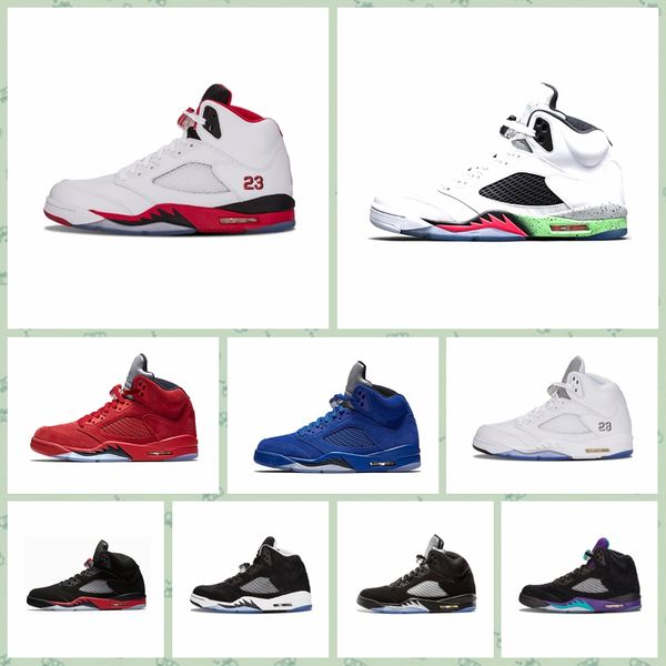 

JN005c hot sale cheap Men Women Sports outdoors shoes 5 Retro High MID OG 5S J Luxury designer basketball Sneakers Official Breathable