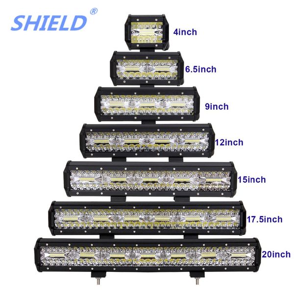 

4 6.5 9 12 15 17.5 20 inch offroad led work light bar 12v 24v 60w 180w car truck 4wd suv atv trailer pickup wagon 4x4 combo lamp