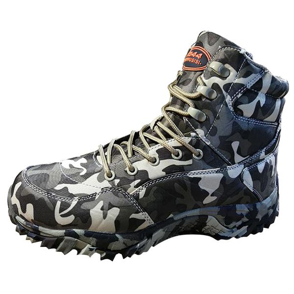 

2019 new men high-outdoor climbing boots waterproof canvas camouflage tactical boots #nn801