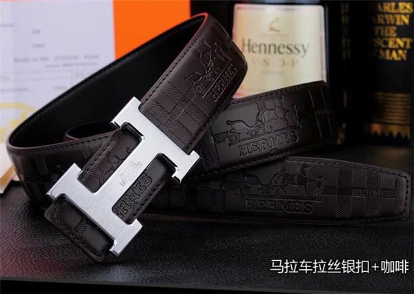 

Hermè brand de igner belt women men belt leather luxury666, Black;brown