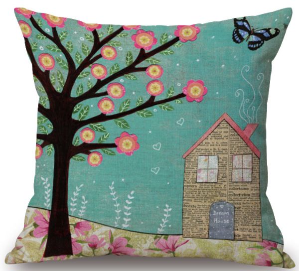 

лаки tree vintage flower шея тело наволочка белье постельной подушка обложка couch подушка сиденья подушка домашнее украшение подарки