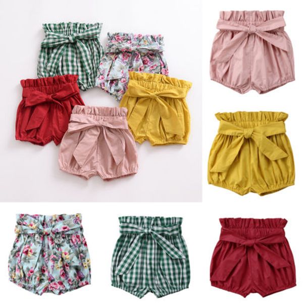 

cute newborn infant shorts baby kids girl short pants bottoms bloomers panties 0-6t summer, Black
