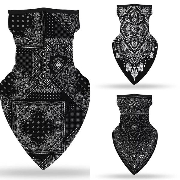 

s7rby mask design multi function bandana ski skull motorcycle biker cycling scarf face masks outdoor facial sport tactical masks, Black