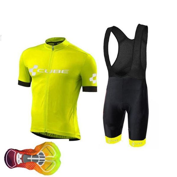 

2020 2020 cube team road bike cycling jersey set men summer mountain bike clothes ropa ciclismo racing sports suit a18, Black;red