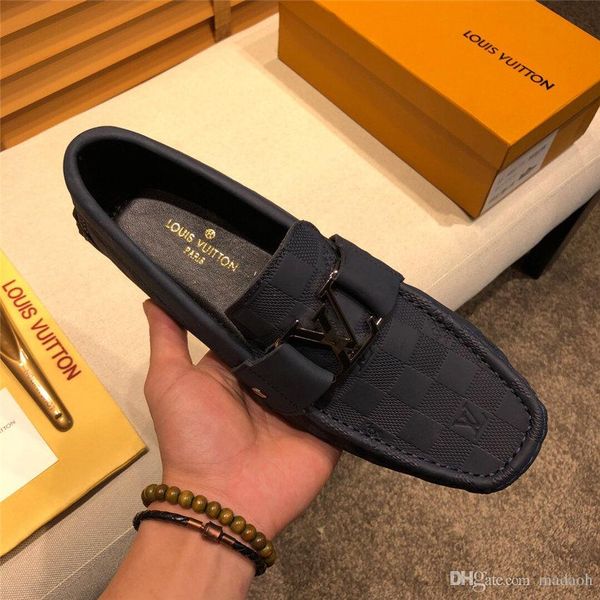 

18ss марка мода лето стиль мягкие мокасины мокасины men высокого качества обувь из натуральной кожи men flats gommino driving обуви yyyy1, Black