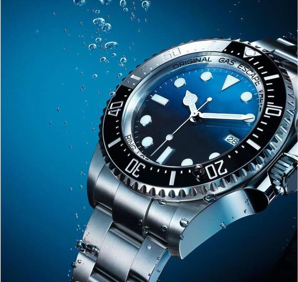 

Мужские часы синий циферблат прозрачный назад U1 завод Движение Гравировка Nautilus а