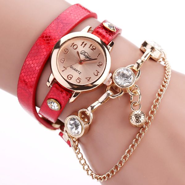 

duoya women watches bracelet watch wrist watches fashion luxury bead pendant women wristwatches relogio feminino 2020, Slivery;brown