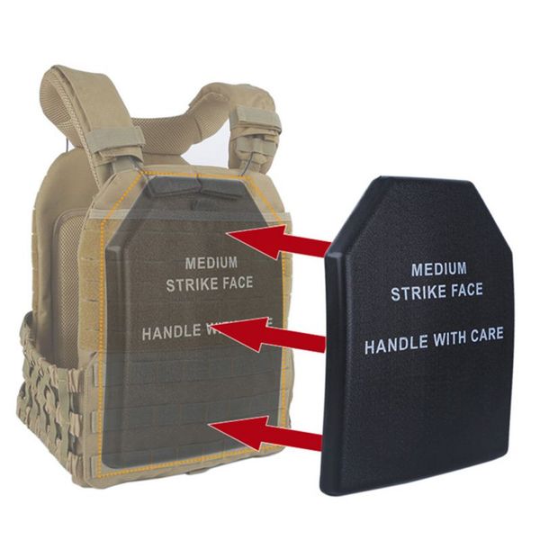

1pc tactical vest protective pad universal durable pp body plates carrier vests backpack vest universal protective pad (baffle, Camo