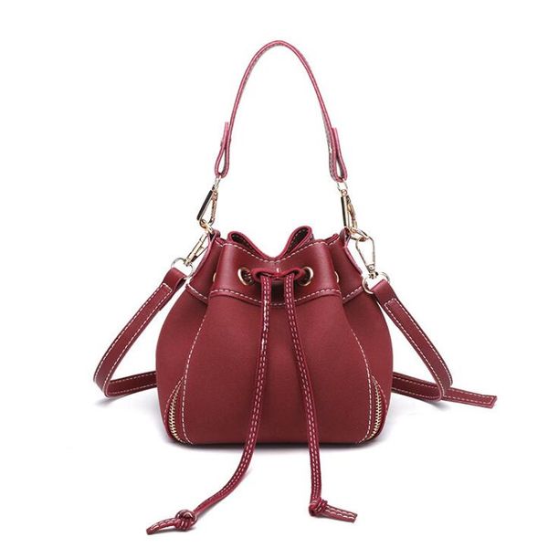 

летняя сумка женская новая волна корейской версии дикой моды плечо сумка-скраб сумка drawstring