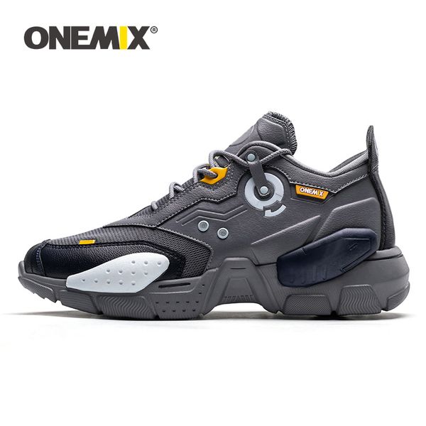 

onemix 2019 new men running shoes technology style comfortable damping fashion sport tennis dad shoe men jogging sneakers