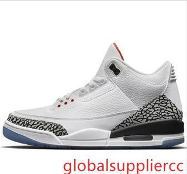 

3 международный авиаперелёт pure white 3s мужчины повседневная обувь черный цементные огонь красный -м тинкер синий серый повседневный обувь