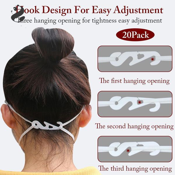 

dhl доставка! регулируемая anti-slip маски ухо цанги extension hook лицо маска пряжка держатель регулируемой маска крюк ухо пряжка fy8024