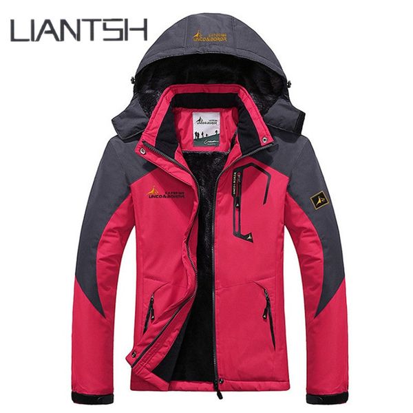 

wool liner warm men camping hiking outdoor winter jacket women,windbreaker waterproof windproof women jacket outdoor, Blue;black