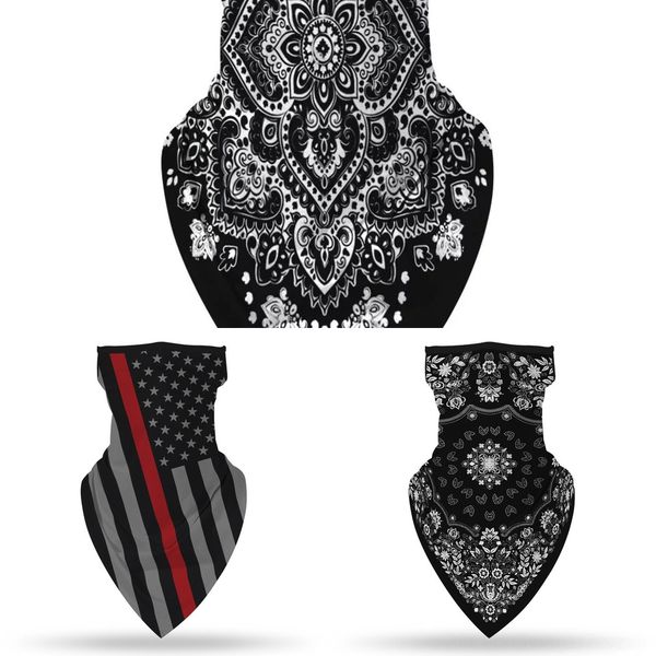 

xvadk shanghai story summer 3 packs uv protection face dust mask,anti air mask face scarf scarf mask reusable face dust pollution for outdoo, Black