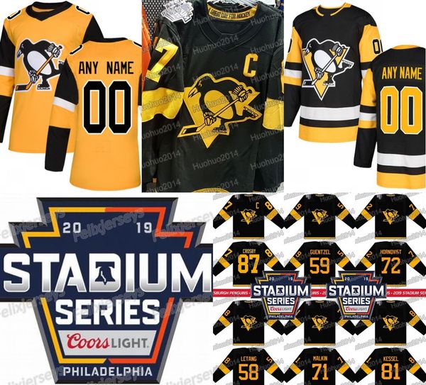 

2019 Pittsburgh Penguins Stadium Series Matt Murray Sidney Crosby Jake Guentzel Mario Lemieux Phil Kessel Evgeni Malkin Kris Letang Jersey