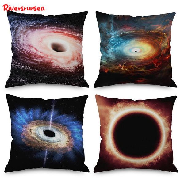

nordic style decoration fashion black hole cushion symphony universe starry sky personalized sofa throw pillows for car backrest