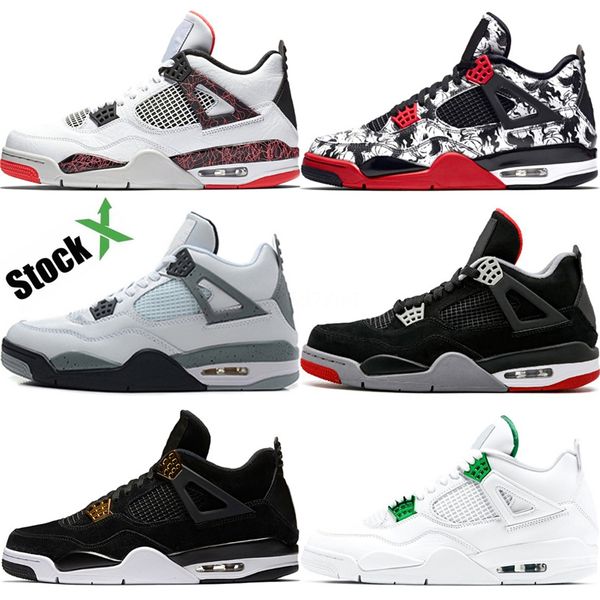 

4 4s new bred black cat white cement what the travis scotts 1 4s mens basketball shoes 11 14s pure money unc men sport designer sneakers