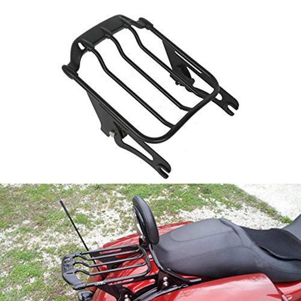 

luggage rack detachable two up air wing rack for touring models street road king glide 2009-2019 flhr flhx fltr ultra cla
