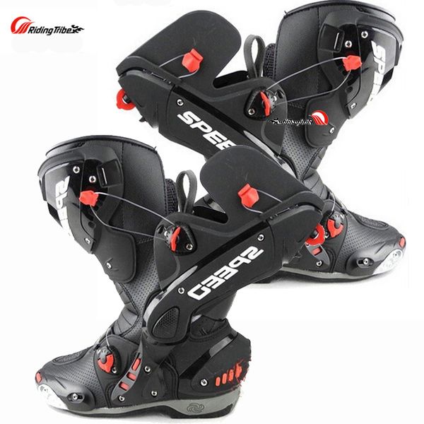 

split men's motorcycle boots racing speed motorbike shoes bota motocross boot men dirt bike cycling motorboats