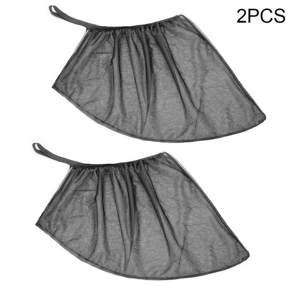 

2pcs car sun visor rear side window sun shade mesh fabric visor shade cover shield uv protector black auto sunshade curtain