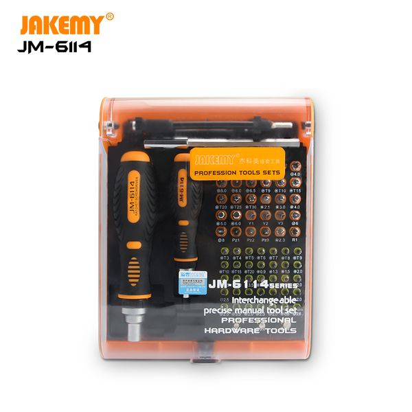 

jakemy jm-6114 household diy repair tool mini crv screwdriver bits with pentagon screwdriver