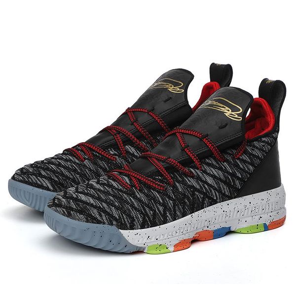 

high basketball couple large size 47 sports shoes shock absorption wear-resistant fly woven boots breathable men women sneakers