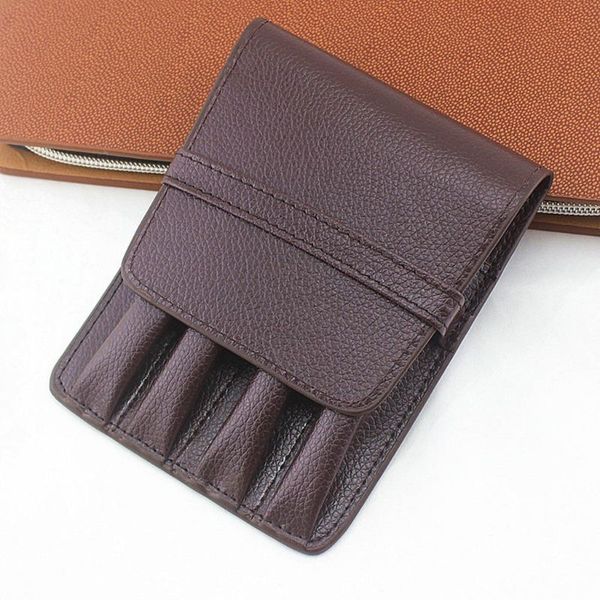 

retro fountain pens case pencils bag pouch separate slot writing holder supplies accessory