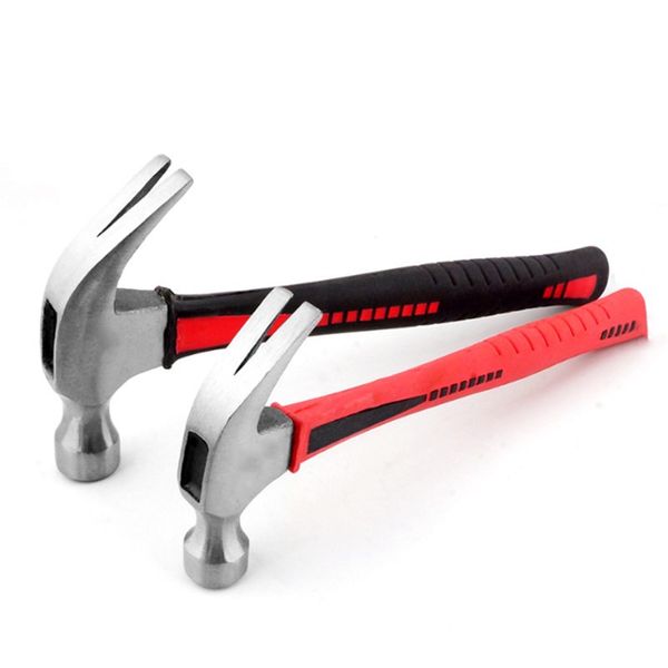 

claw hammer with plastic handle carpenter hammer nail construction steel non-slip handle