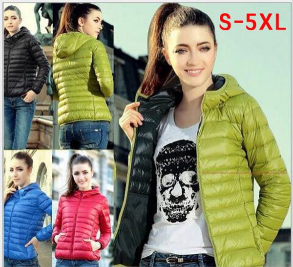 

2018 plus size winter and autumn warm woman parkas solid pockets korean chic solid zipper hooded thin female long sleeve parkas, Black