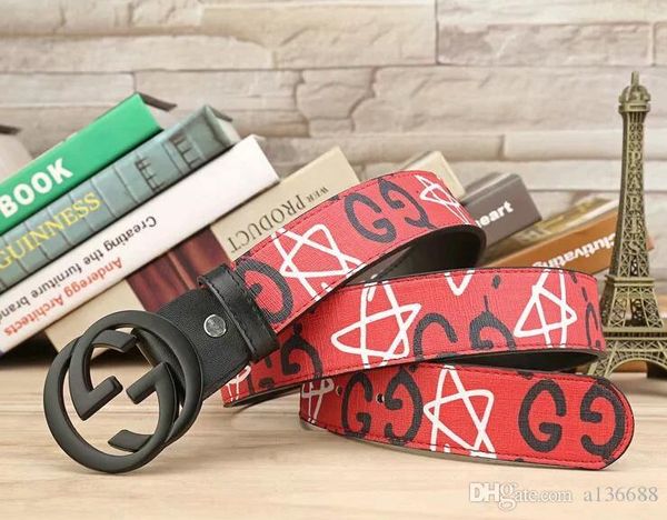 

2020 belt quality designer men's ashion new luxurious leather belt belt ms daikin buckle, Black;brown