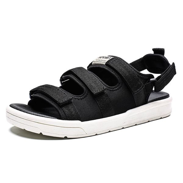

summer shoes sandal slippers dual all-match beach shoes mesh (air mesh) fashion non-slip wear-resisting, Black