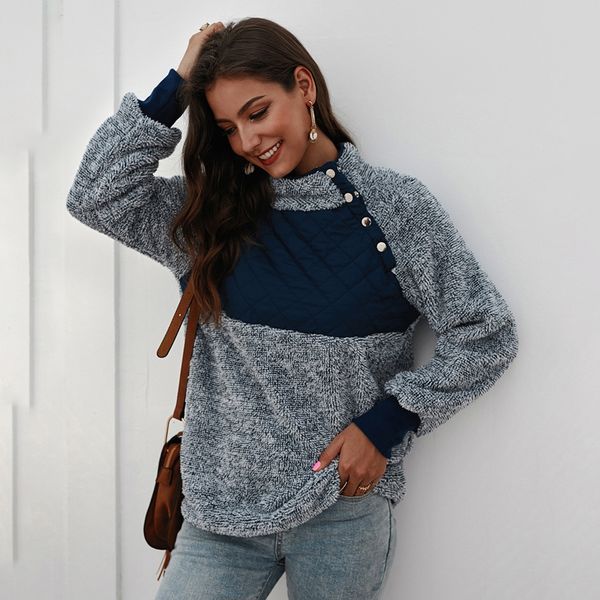 

женщины\\\\\\\\\\\\'s длинный рукав свободный свитер зимнее теплое пальто повседневный джемпер пуловер топы, White;black