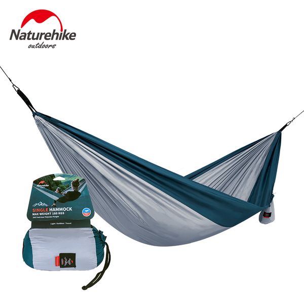 

naturehike outdoor camping hammock parachute fabric ultralight portable hiking hanging tent bed sleeping picnic hammocks swing