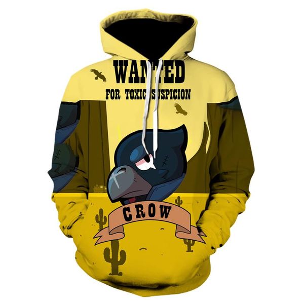

nueva moda sudadera con capucha estampada 3d de anime david bowie 'suagette city' para mujeres y hombres/sudadera dropshipping, Black