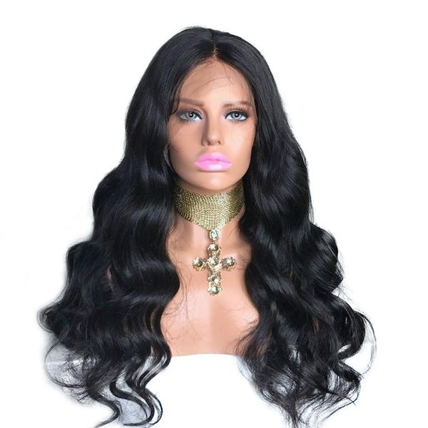 

hair brazilian body wave 13x6 lace front wigs bob wig with pre plucked hairline 100% human hair wigs density lacewig, Black