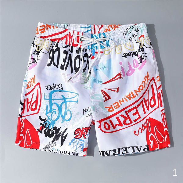 

summer fashion mens shorts letters colorful trouse joggers shorts pants anti-water beach shorts leisure clothes, White;black