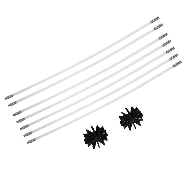 

1 set brush rod nylon brush pipe rods for chimney kettle house cleaner cleaning tool kit dropshipping
