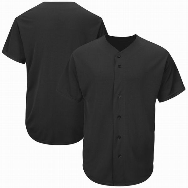

4524 custom baseball blank jersey button down pullover men women size s-3xl, Blue;black