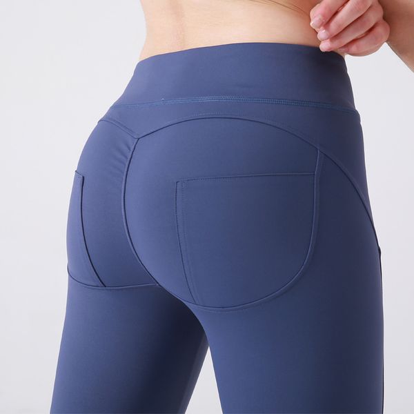 

lu-5 sports fitness pants running high waist stretch tight pants feet peach hip yoga pants women, White;red