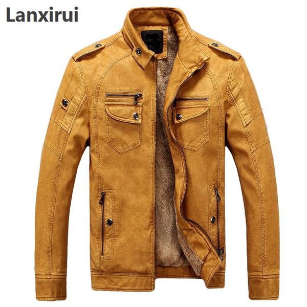 

brand new men leather jackets pu leather jaqueta masculinas inverno couro coat men jaquetas de couro men's winter jacket, Black