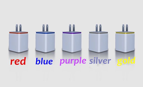 

Металлическое зарядное устройство Dual USB США Plug США 2.1A Адаптер переменного тока Се