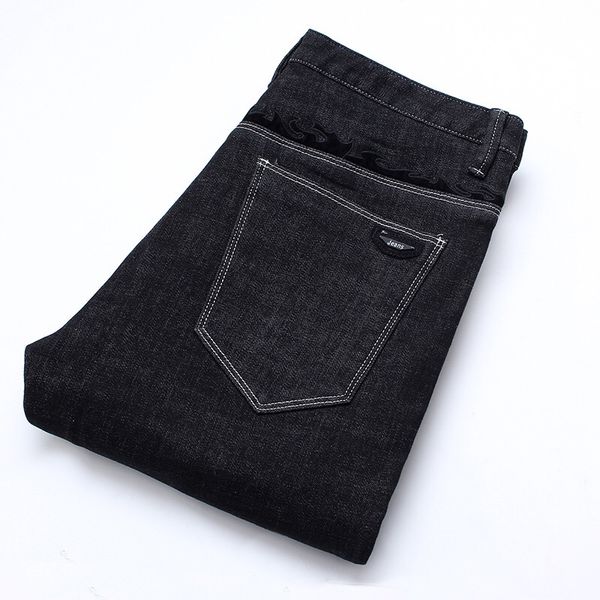 

new plus size 46 fashion black pencil pants skinny jeans men jeans homme, Blue