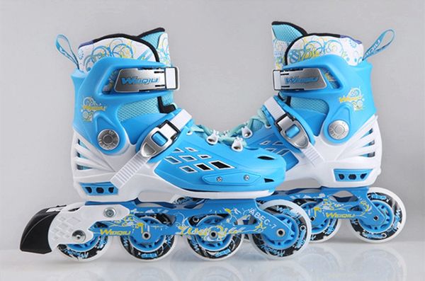 

new children roller skates shoes quality fashion kids inline skate size adjustable junior skating patines