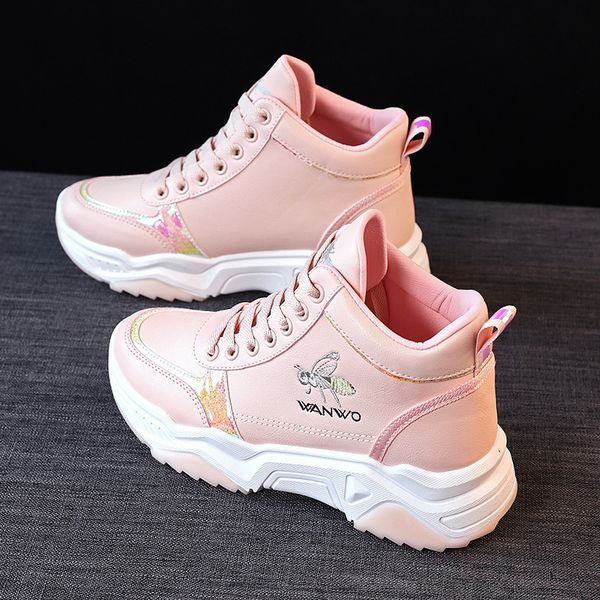 

women's athletic shoes 2019 autumn new style dad shoes ins versatile korean-style separate shoe box casual new style, Black