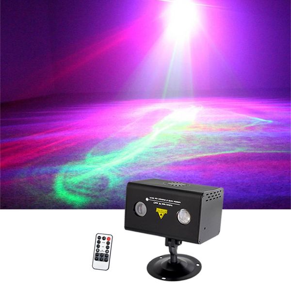 Sharelife Mini telecomando Rosso Verde Ipnotico Aurora DJ Luce laser Mixed RGB LED Home Gig Party Show Stage Lighting LL200RG