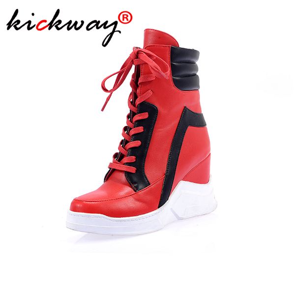 

winter women snow ankle boots waterproof height increased light female sneakers shoes flat platform fashion shoes black 34-43