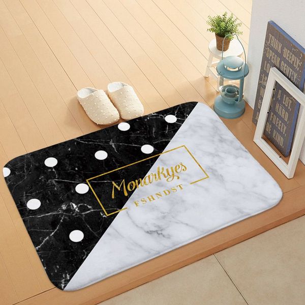 Modern Marble Design Floor Mat Soft Flannel Doormat Quotes Entrance Carpet Welcome Mats For Front Door Cozinha Rug Tuftex Carpet Shaw Carpets From