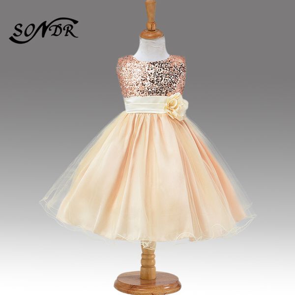 

блестящая sequined девушки цветка платья ht221 аппликации лук принцесса бальные платья 2020 лоскутная креп маленькие девочки причастие плать, Red;yellow