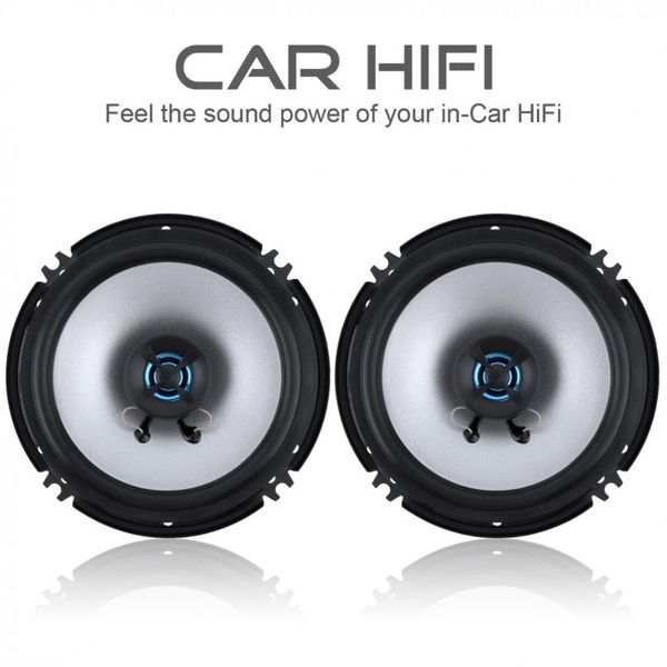 

2pcs labo 6.5 inch 100w 2 way car coaxial hifi speaker vehicle door auto audio music stereo full range frequency loud speaker